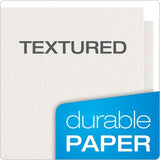 Oxford Embossed Leather Grain Twin-Pocket Folder - White, 25 count-078787575042-LR-325085-4-LR eShop