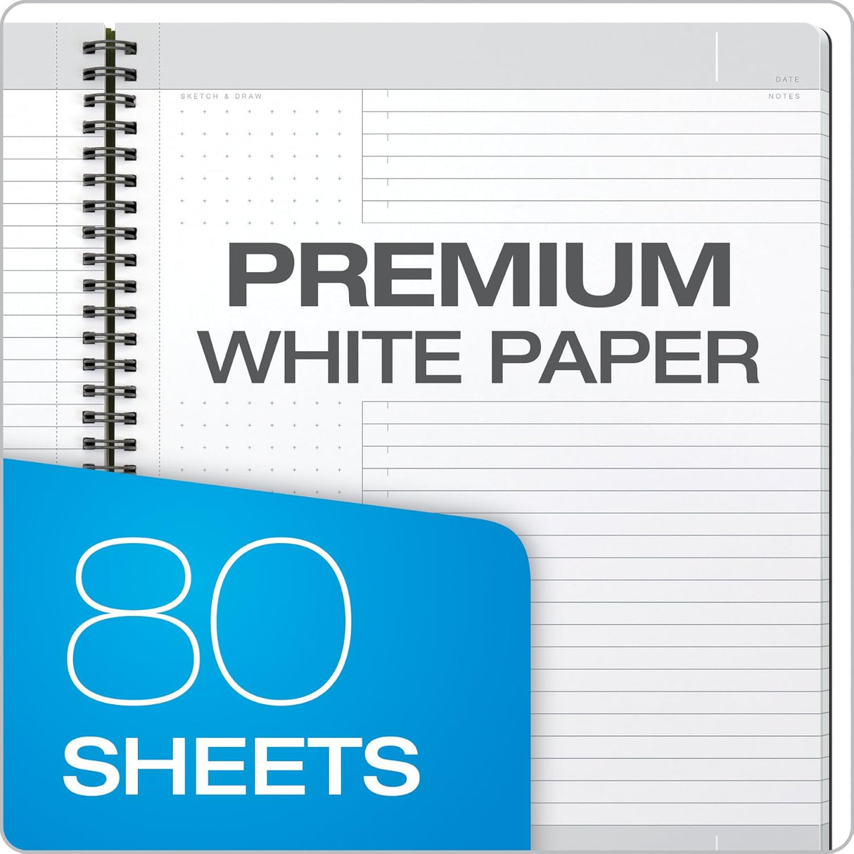 Oxford Idea Collective Action Ruled Notebook, 11" x 8.25"-025932570193-LR-325150-5-LR eShop