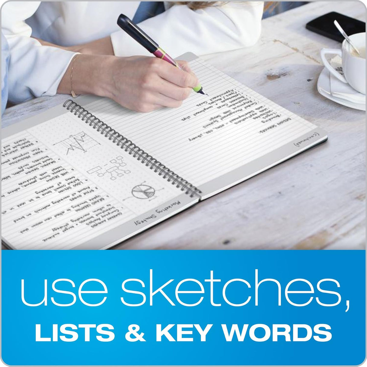 Oxford Idea Collective Action Ruled Notebook, 11" x 8.25"-025932570193-LR-325150-7-LR eShop