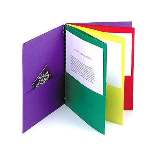 Oxford® 8-Pocket Paper Folder, Letter Size, 200-Sheet Capacity, Multicolor-078787996564-LR-159219-1-LR eShop