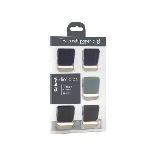 Oxford® Slim Clips, Everyday Assorted, 5 Per Pack-083086131035-LR-325154-1-LR eShop
