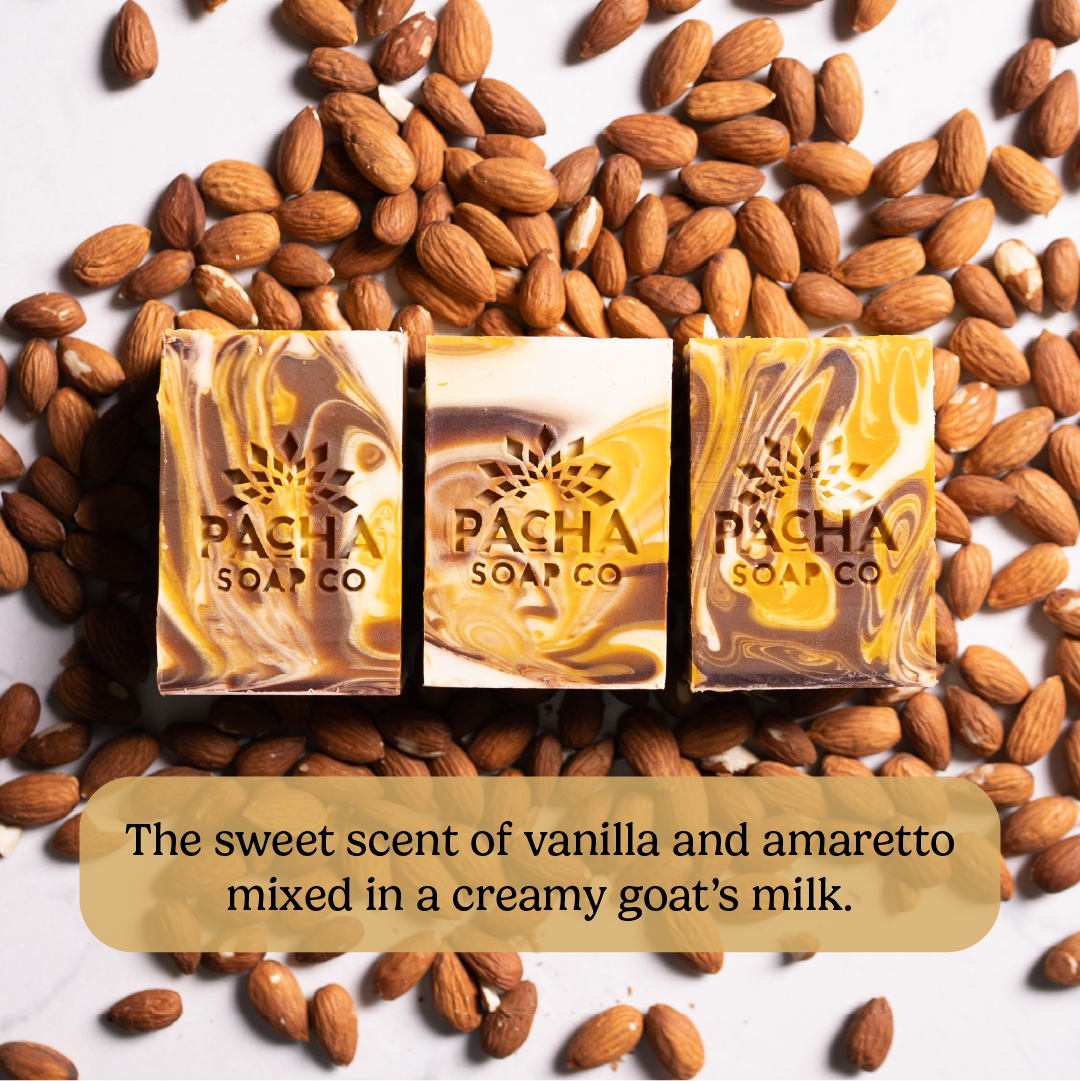 Pacha Soap Co. Bar Soap - Almond Goat’s Milk, 4 oz-840045303960-LR-351045-3-LR eShop