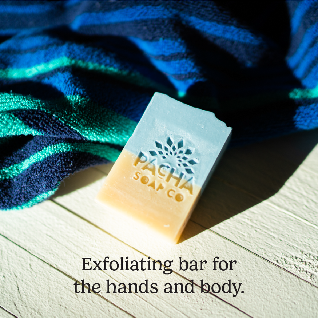 Pacha Soap Co. Polishing Bar Soap - Sand & Sea, 4 oz-840045303991-LR-351043-4-LR eShop