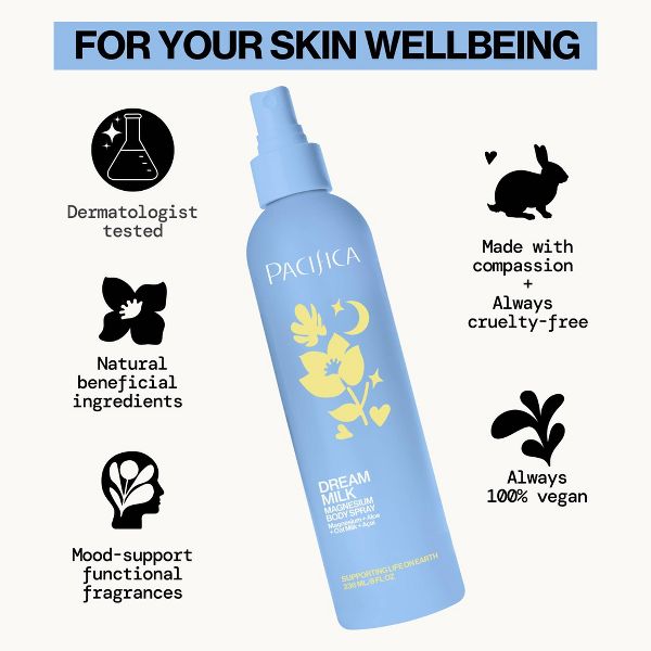 Pacifica Dream Milk Magnesium Body Spray, 8 oz-687735624437-LR-360733-10-LR eShop