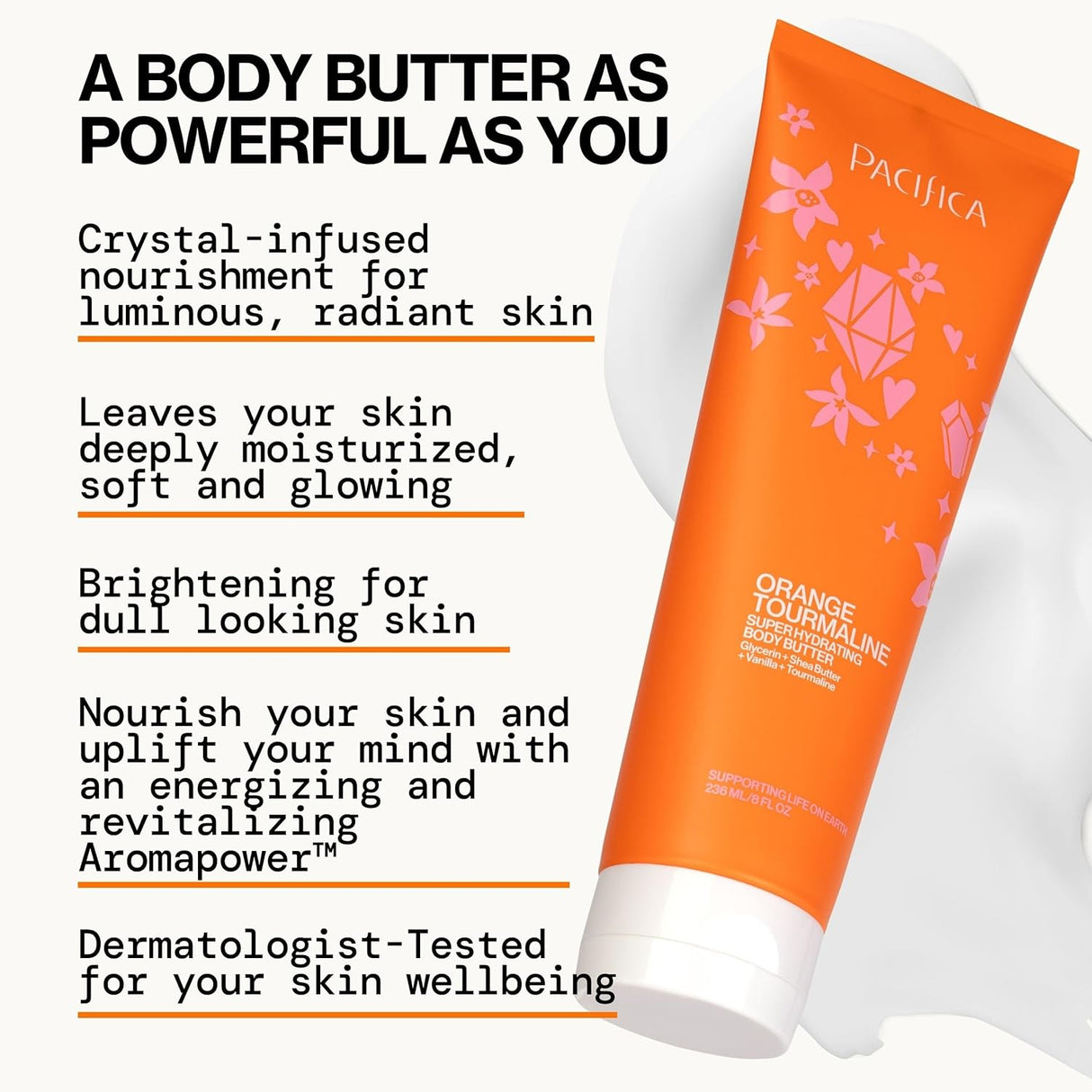 Pacifica Super Hydrating Body Butter - Orange Tourmaline, 8 oz-687735624352-LR-362414-4-LR eShop
