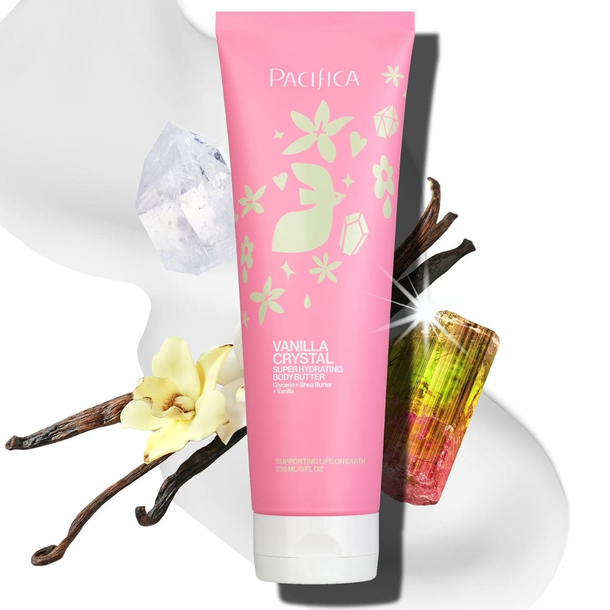 Pacifica Super Hydrating Body Butter - Vanilla Crystal, 8 oz-687735624369-LR-362415-1-LR eShop