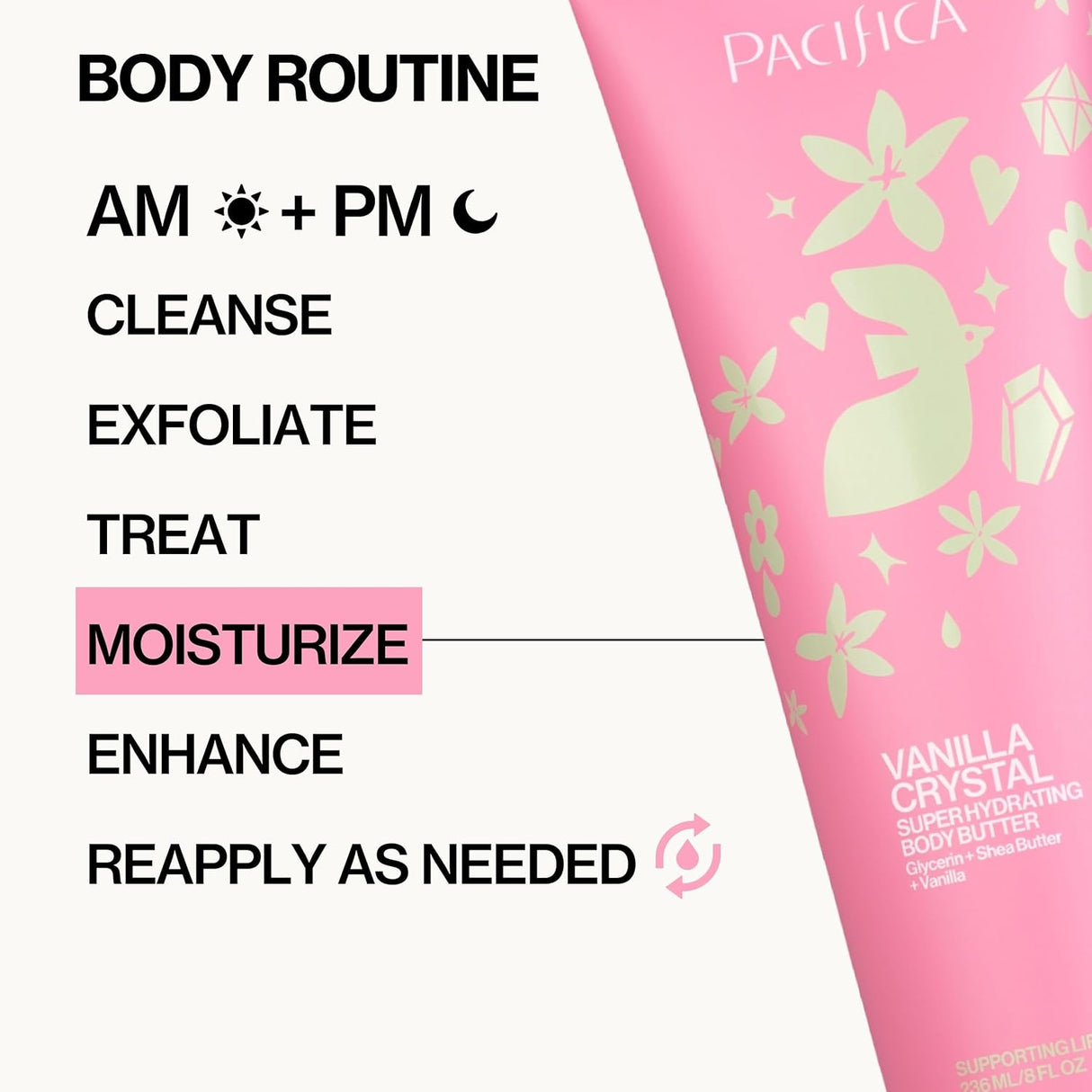 Pacifica Super Hydrating Body Butter - Vanilla Crystal, 8 oz-687735624369-LR-362415-11-LR eShop