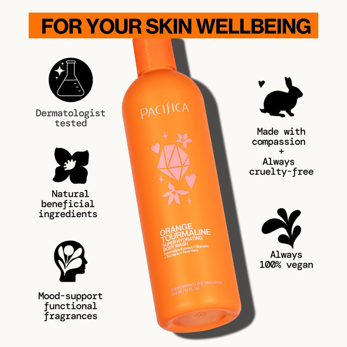 Pacifica Super Hydrating Body Wash - Orange Tourmaline, 12 oz-687735624338-LR-362412-12-LR eShop