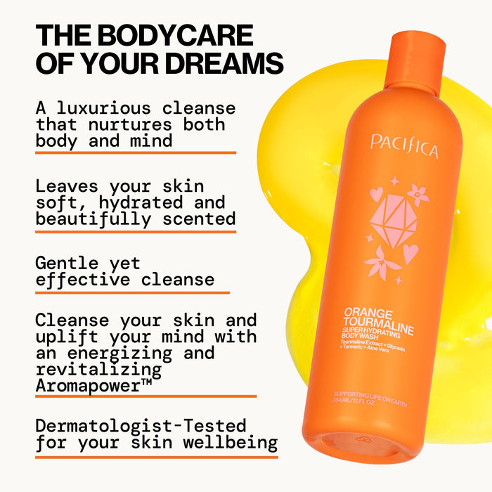 Pacifica Super Hydrating Body Wash - Orange Tourmaline, 12 oz-687735624338-LR-362412-4-LR eShop