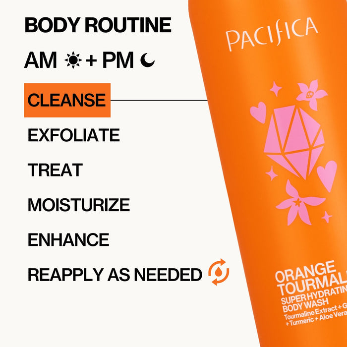 Pacifica Super Hydrating Body Wash - Orange Tourmaline, 12 oz-687735624338-LR-362412-8-LR eShop