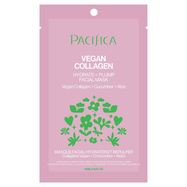 Pacifica Vegan Collagen Hydrate and Plump Facial Mask, 0.67 oz-687735306241-LR-360719-1-LR eShop