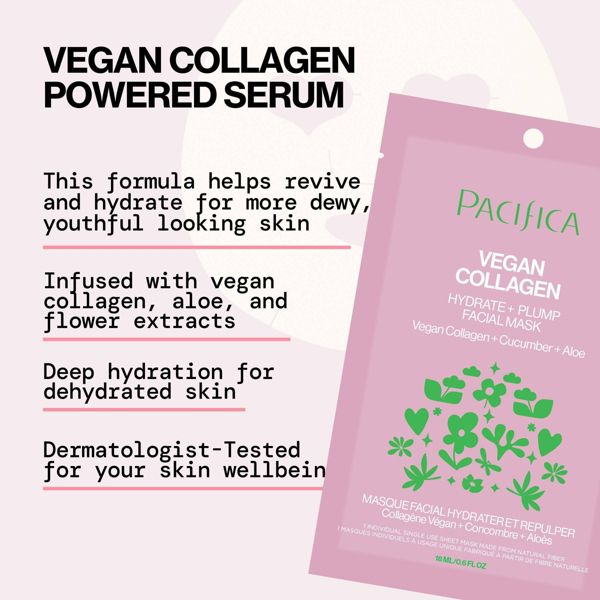 Pacifica Vegan Collagen Hydrate and Plump Facial Mask, 0.67 oz-687735306241-LR-360719-3-LR eShop