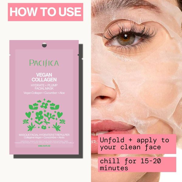 Pacifica Vegan Collagen Hydrate and Plump Facial Mask, 0.67 oz-687735306241-LR-360719-6-LR eShop
