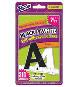 Pacon Self-Adhesive 2.5" Paper Letters - Black and White, 310 count-045173016458-LR-331750-1-LR eShop