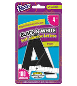 Pacon Self-Adhesive 4" Paper Letters - Black and White, 180 count-045173016441-LR-331749-1-LR eShop