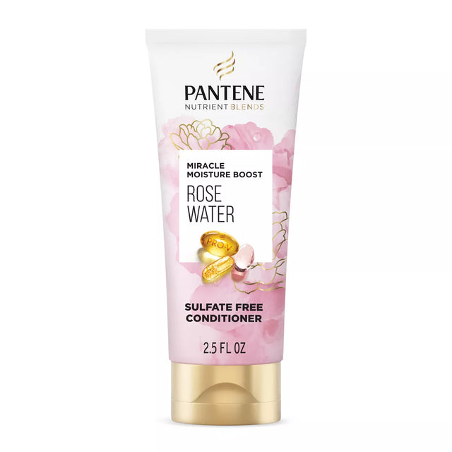 Pantene Nutrient Blends Sulfate-Free Miracle Moisture Rose Water Conditioner, 2.5 oz-080878191123-LR-351347-1-LR eShop