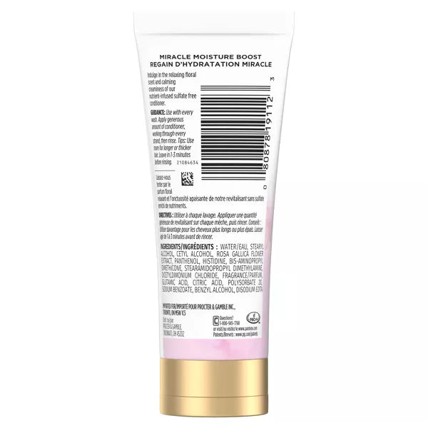 Pantene Nutrient Blends Sulfate-Free Miracle Moisture Rose Water Conditioner, 2.5 oz-080878191123-LR-351347-8-LR eShop