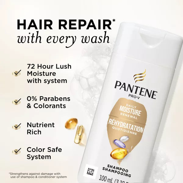 Pantene Pro-V Daily Moisture Renewal Shampoo, 3.38 oz-080878180868-LR-351312-2-LR eShop