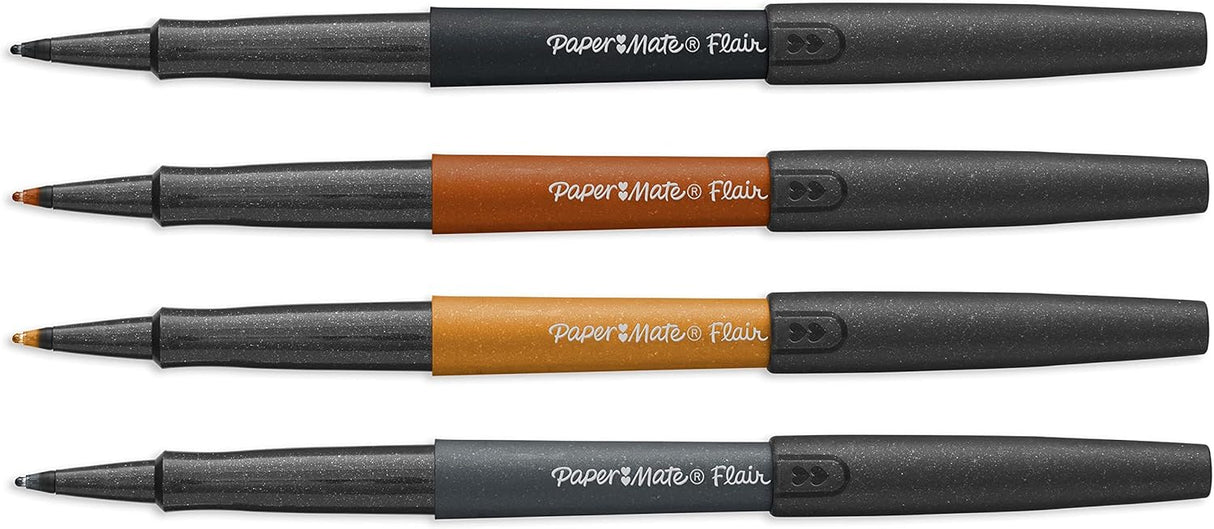 Paper Mate Flair Felt Medium Tip Set - Metallic City Lights, 4 count-071641190467-LR-354808-2-LR eShop