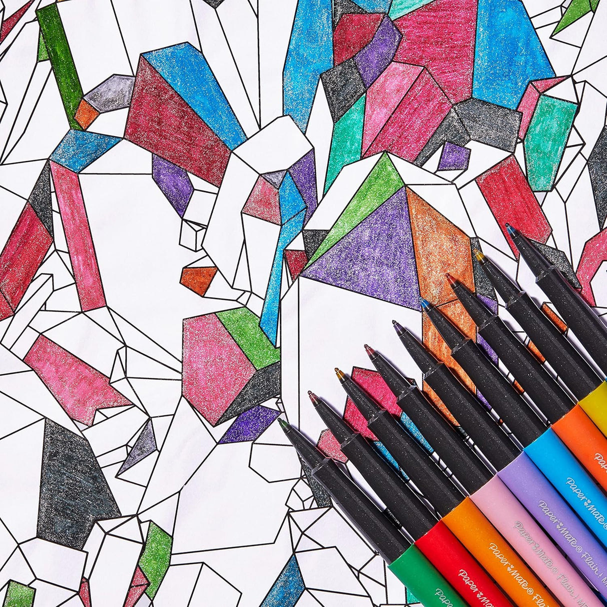 Paper Mate Flair Felt Medium Tip Set - Metallic City Lights, 4 count-071641190467-LR-354808-8-LR eShop