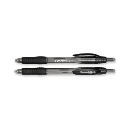 Paper Mate Profile Retractable Ballpoint Pens - Black Ink, 2 pack-041540894681-LR-176379-2-LR eShop