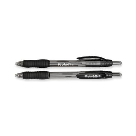 Paper Mate Profile Retractable Ballpoint Pens - Black Ink, 2 pack-041540894681-LR-176379-2-LR eShop