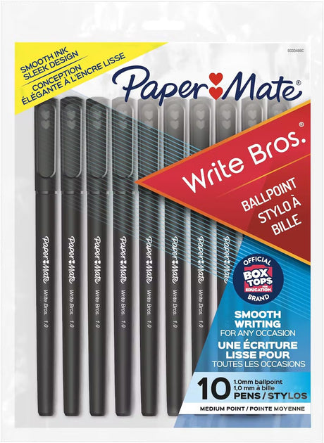 Paper Mate Write Bros Ballpoint Pens - Black, 10 count-041540933342-LR-28498-1-LR eShop