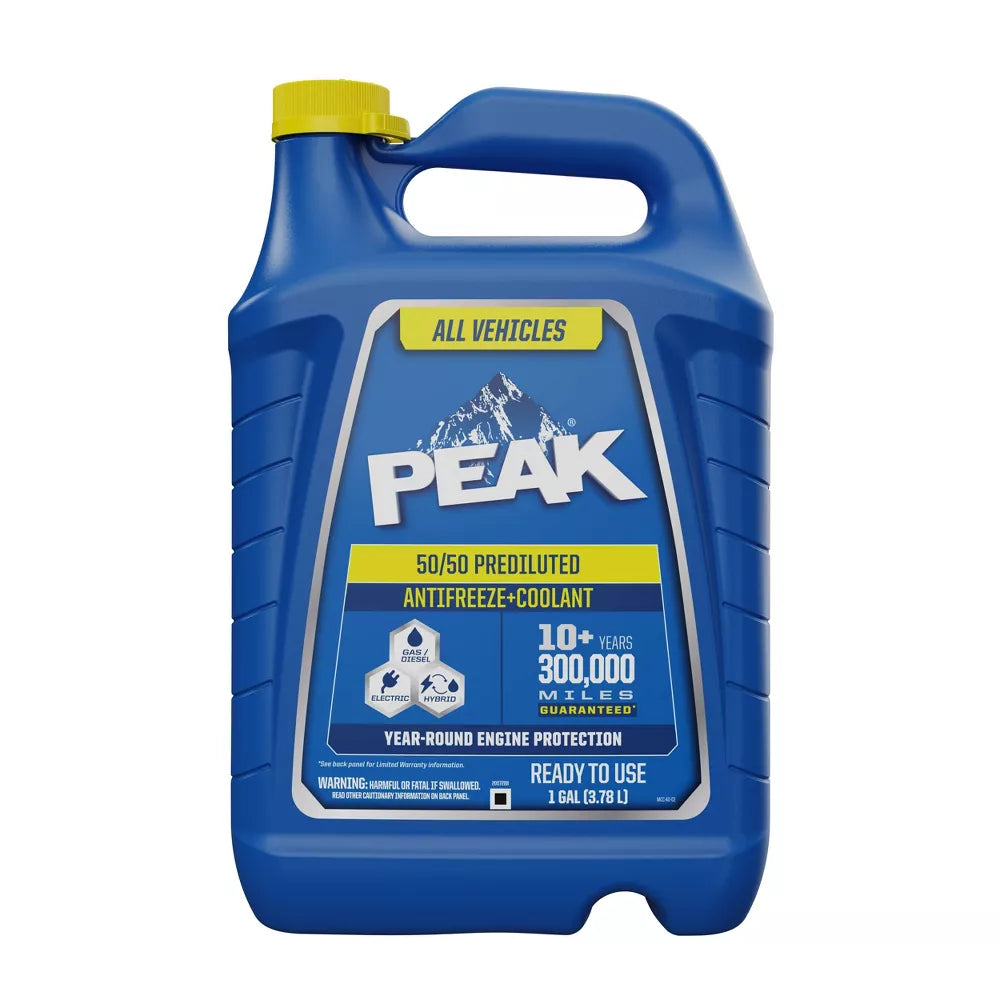 PEAK All Vehicles 50/50 Prediluted Antifreeze + Coolant, 1 gal-074804071887-LR-275386-1-LR eShop