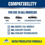PEAK All Vehicles 50/50 Prediluted Antifreeze + Coolant, 1 gal-074804071887-LR-275386-6-LR eShop