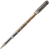 Pentel Arts Gel Roller for Fabric, Bold Lines - Permanent Black Ink, 2 count-072512241950-LR-302998-2-LR eShop