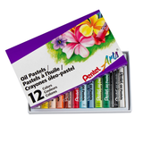 Pentel Arts Oil Pastels - Assorted Colors, 12 count-072512008911-LR-22988-2-LR eShop