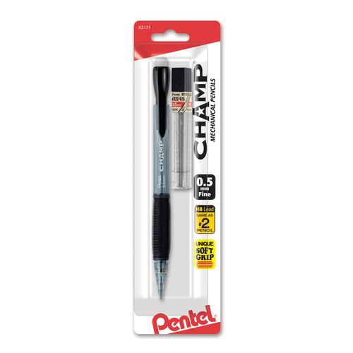 Pentel CHAMP Starter Set Automatic Pencil with Lead, 0.5mm - Assorted Colors, 1 count-072512031711-LR-152857-2-LR eShop
