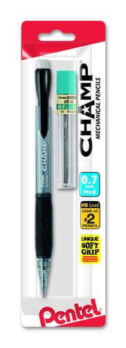 Pentel CHAMP Starter Set Automatic Pencil with Lead - Assorted Barrel Colors, 1 count-072512054628-LR-148095-1-LR eShop