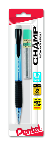 Pentel CHAMP Starter Set Automatic Pencil with Lead - Assorted Barrel Colors, 1 count-072512054628-LR-148095-2-LR eShop