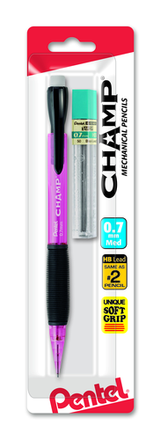 Pentel CHAMP Starter Set Automatic Pencil with Lead - Assorted Barrel Colors, 1 count-072512054628-LR-148095-3-LR eShop