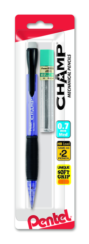 Pentel CHAMP Starter Set Automatic Pencil with Lead - Assorted Barrel Colors, 1 count-072512054628-LR-148095-4-LR eShop