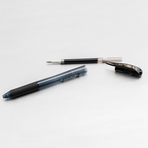 Pentel EnerGel-X Retractable Liquid Gel Pen, Medium Line - Black Ink, 2 count-072512243763-LR-271397-9-LR eShop