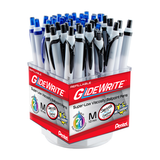 Pentel GlideWrite with TechniFlo Ink Ballpoint Pen, Medium Line Assorted Black and Blue Ink, 48 Piece Display-072512279717-LR-336738-1-LR eShop