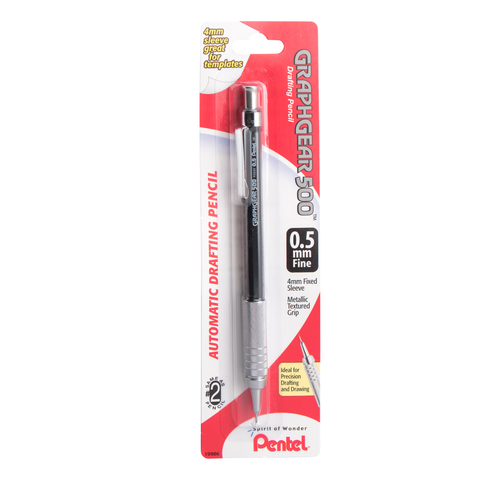 Pentel GraphGear 500 Automatic Drafting Pencil - Black Barrel, 1 count-072512199862-LR-324415-1-LR eShop