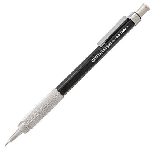 Pentel GraphGear 500 Automatic Drafting Pencil - Black Barrel, 1 count-072512199862-LR-324415-12-LR eShop