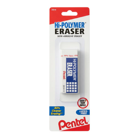 Pentel Hi-Polymer Large Block Eraser - White, 1 Pack-072512245187-LR-294481-1-LR eShop