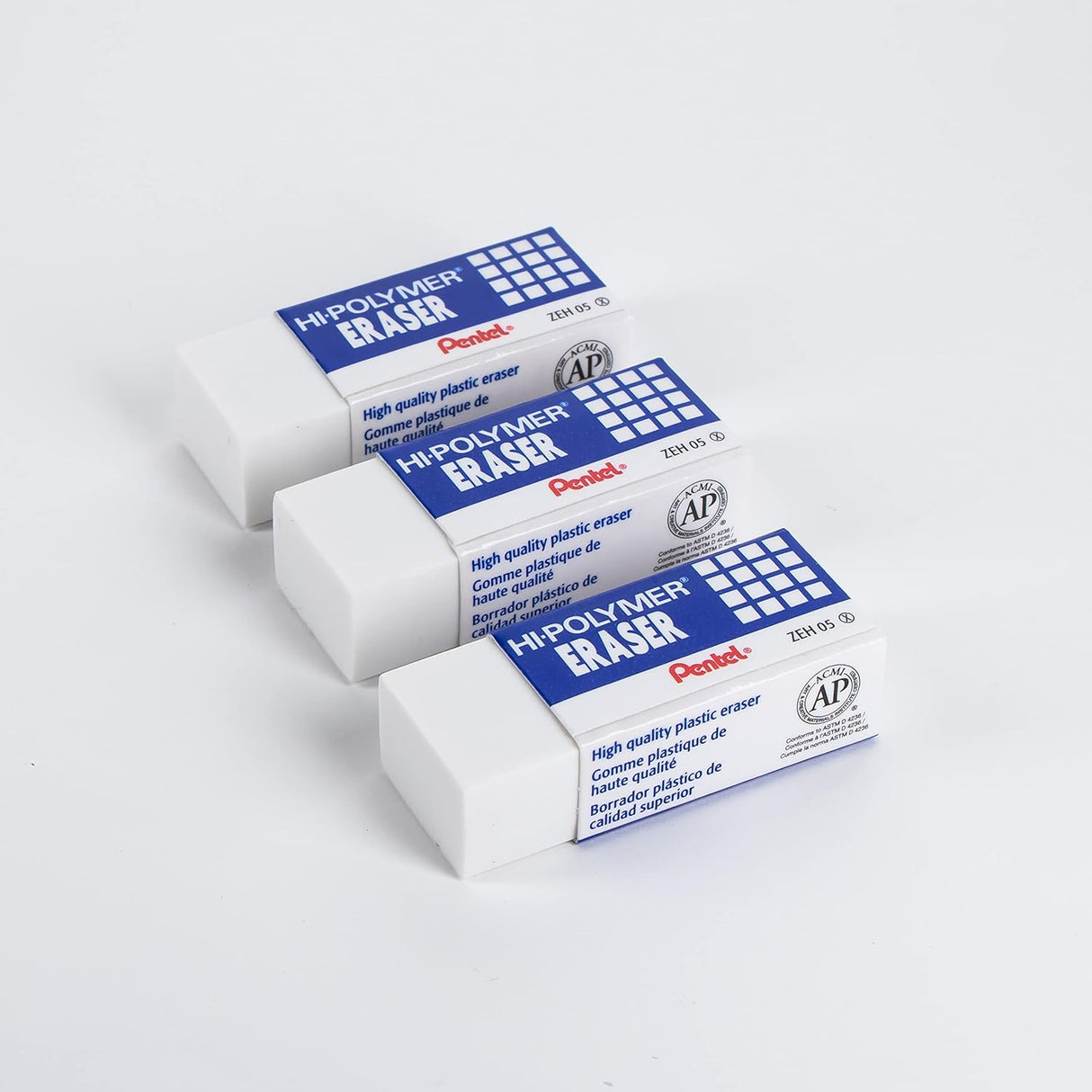 Pentel Hi-Polymer Large Block Eraser - White, 3 Pack-072512178386-LR-250579-2-LR eShop