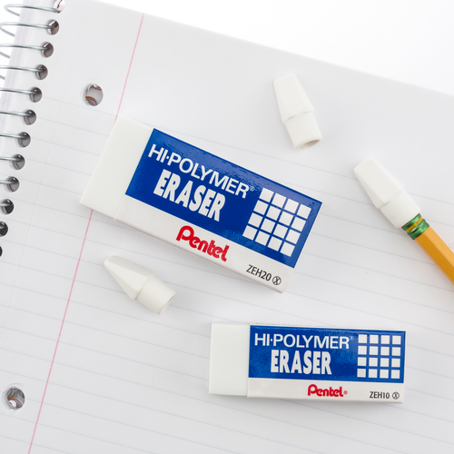 Pentel Hi-Polymer Large Block Eraser - White, 3 Pack-072512178386-LR-250579-6-LR eShop