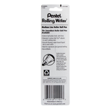 Pentel Rolling Writer Roller Ball Pen, Medium Line - Black Ink, 1 count-072512111017-LR-28753-4-LR eShop