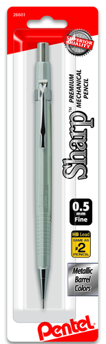 Pentel Sharp Mechanical Pencil, 0.5mm - Assorted Metallic Barrels, 1 count-072512266014-LR-326250-1-LR eShop