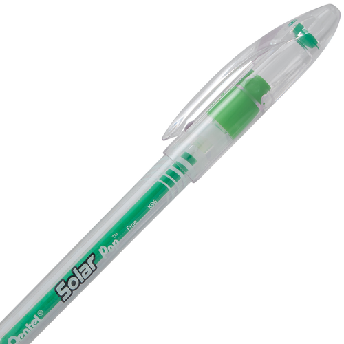 Pentel Solar Pop Neon Gel Pen, Medium Line - Lime Green Ink, 1 count-072512268711-LR-325971-7-LR eShop