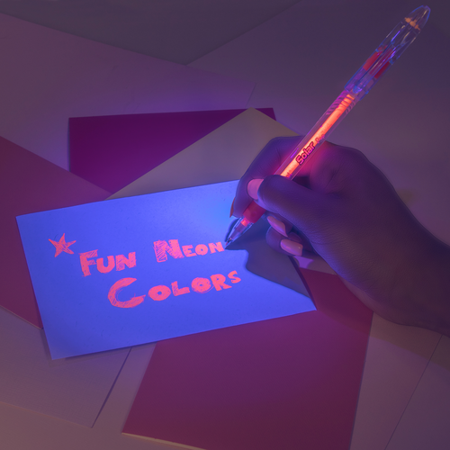 Pentel Solar Pop Neon Gel Pen, Medium Line - Orange Ink, 1 count-072512268650-LR-325969-4-LR eShop