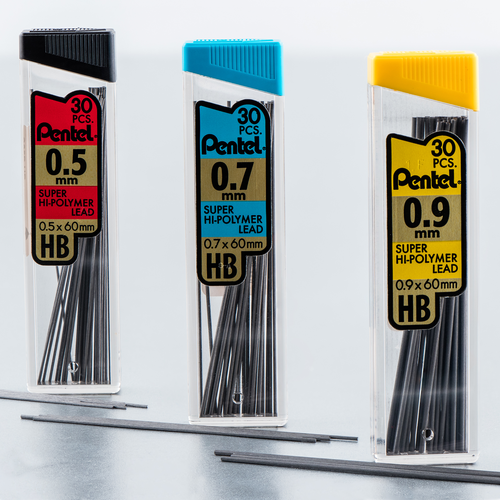 Pentel Super Hi-Polymer Lead Refill - HB Medium 0.7 mm, 30 count-072512030868-LR-105510-7-LR eShop