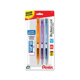 Pentel Techniclick Mechanical Pencil with Block Eraser - Assorted Colors, 3 count-072512290675-LR-362582-1-LR eShop