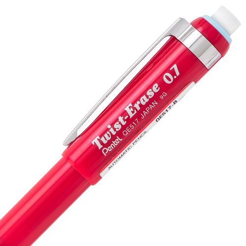 Pentel Twist-Erase III Mechanical Pencil, 0.7mm - Red Barrel, 1 count-072512099650-LR-336914-3-LR eShop